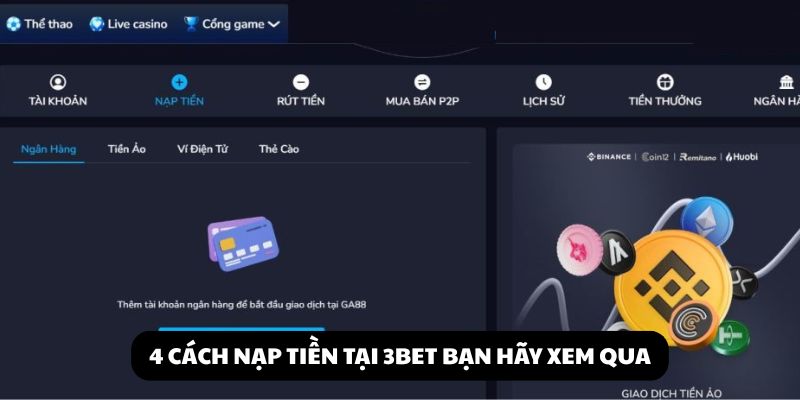 Nạp tiền 3BET