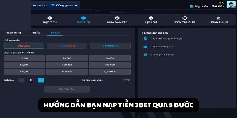 Nạp tiền 3BET
